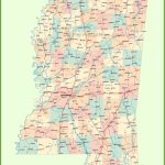 Road Map Of Mississippi With Cities | State Maps | Map, Printable   Printable Map Of Mississippi