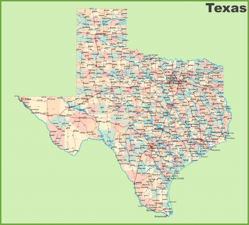 Road Map Of Texas With Cities - Google Road Map Of Texas