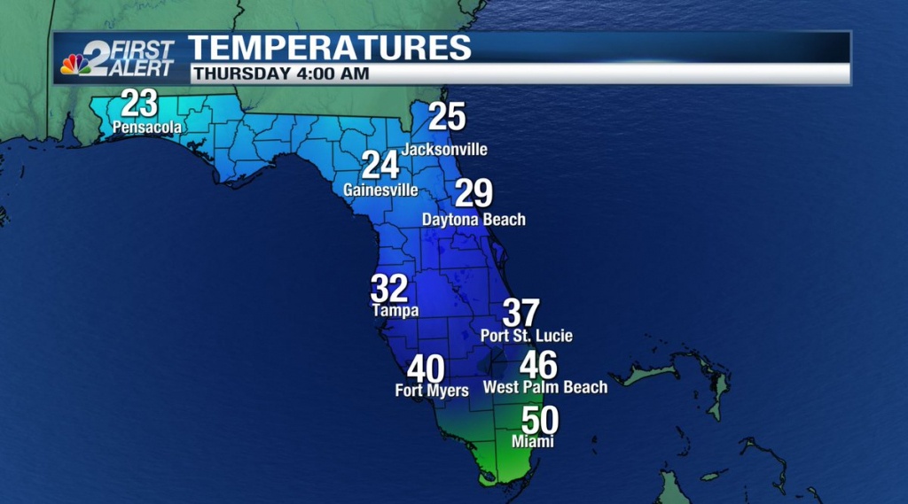 Rob Duns On Twitter: &amp;quot;here&amp;#039;s A Temp Map You Don&amp;#039;t See Very Often - Florida Temp Map