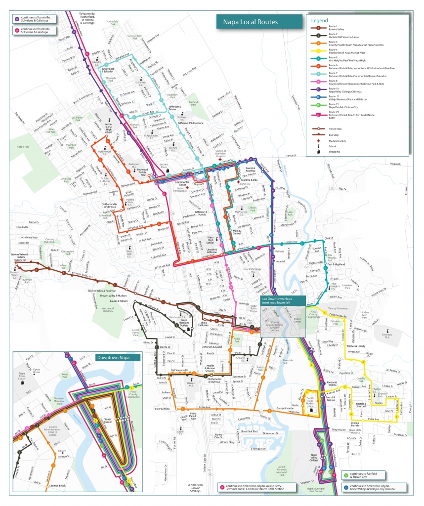 Routes &amp;amp; Schedules | Vine Transit - California 511 Map
