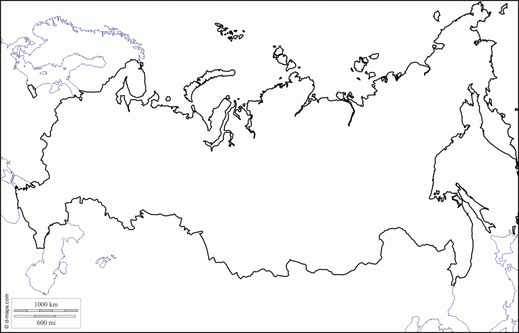 Russia Printable Copy Blank Outline Maps - Berkshireregion - Blank Russia Map Printable