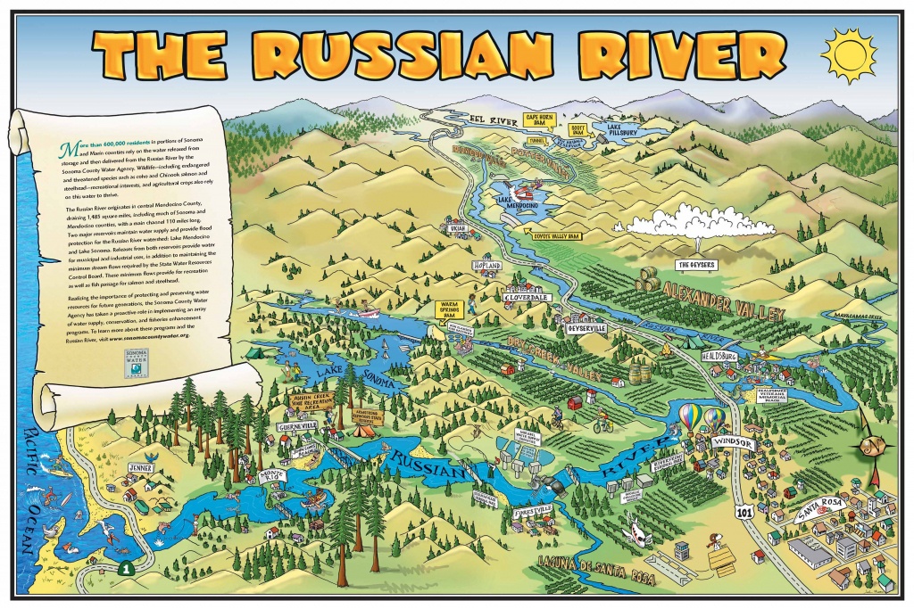 Russian River California Map Map Of California Springs Russian River - Russian River California Map