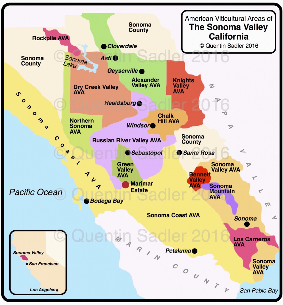 Russian River Valley California Map | Secretmuseum - Russian River California Map