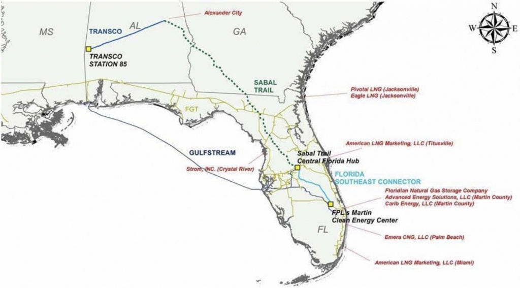 Sabal Trail Opponents Say Pipeline Is Part Of Florida&amp;#039;s &amp;#039;overbuilt - Florida Natural Gas Map