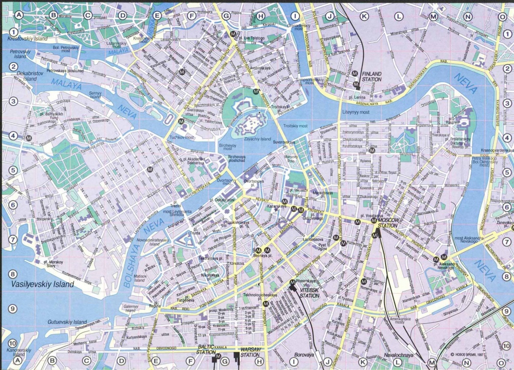Saint Petersburg Map - Detailed City And Metro Maps Of Saint - Printable Map Of St Petersburg Russia