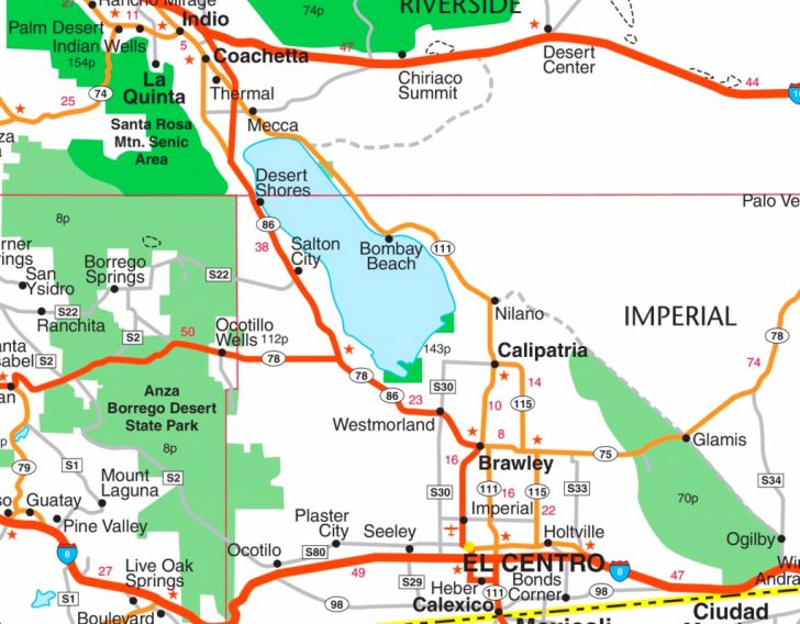 Salton Sea California Map