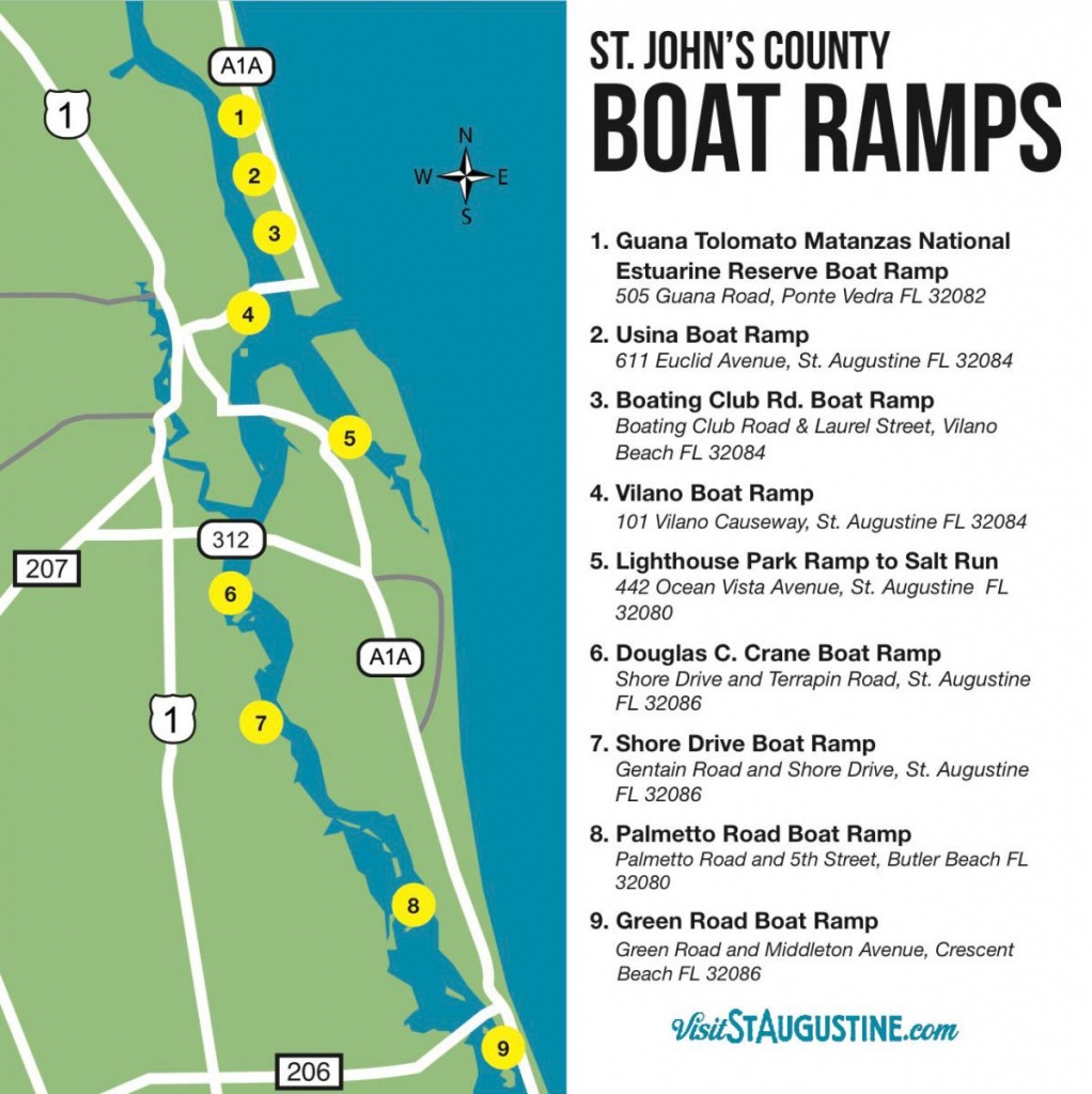 Saltwater &amp;amp; Freshwater Fishing In St. Augustine, Fl - St Augustine Florida Map