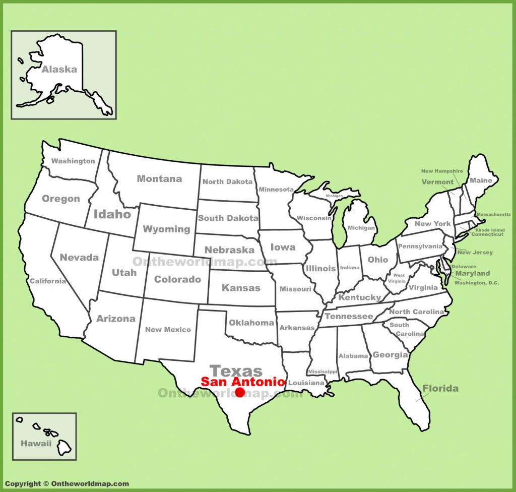 San Antonio Location On The U.s. Map - San Antonio Texas Maps