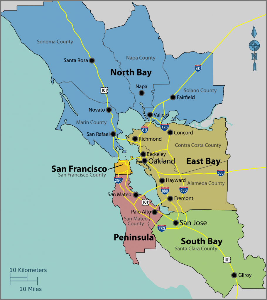 San Francisco Bay Area - Wikipedia - Map Of California Near San Francisco