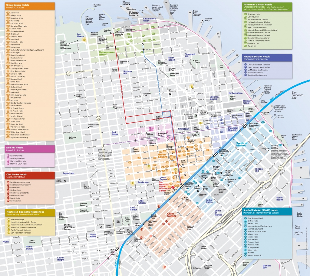 San Francisco Maps | California, U.s. | Maps Of San Francisco - Printable Map Of San Francisco Downtown