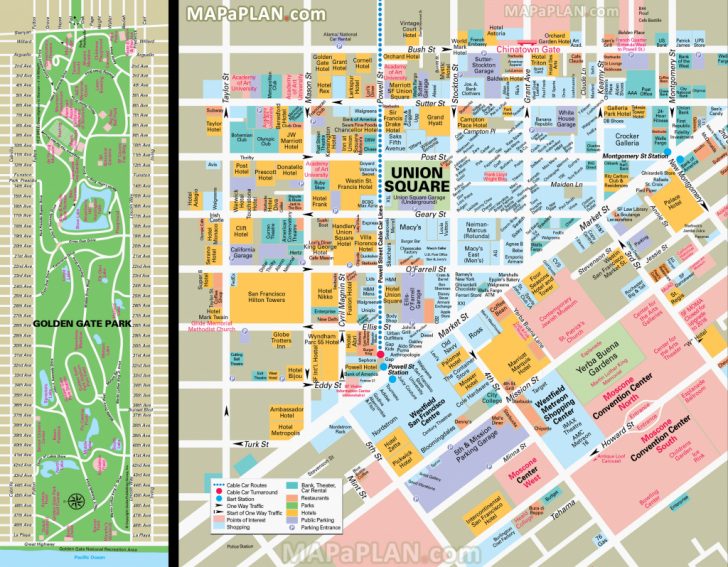 Map Of San Francisco Attractions Printable