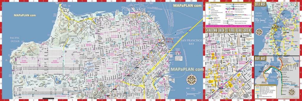 San Francisco Maps - Top Tourist Attractions - Free, Printable City - Printable Map Of San Francisco Tourist Attractions