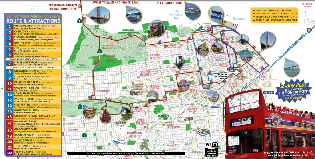 San Francisco Tourist Map Printable | Maps Update #21051488: San - San Francisco Tourist Map Printable