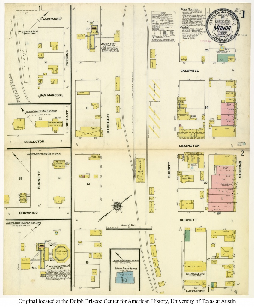 Sanborn Maps Of Texas - Perry-Castañeda Map Collection - Ut Library - Map Insurance Texas