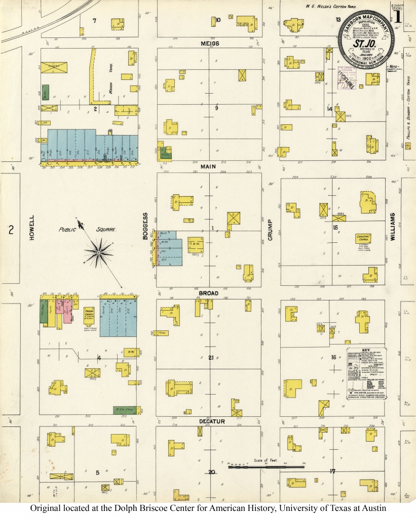 Sanborn Maps Of Texas - Perry-Castañeda Map Collection - Ut Library - Snyder Texas Map