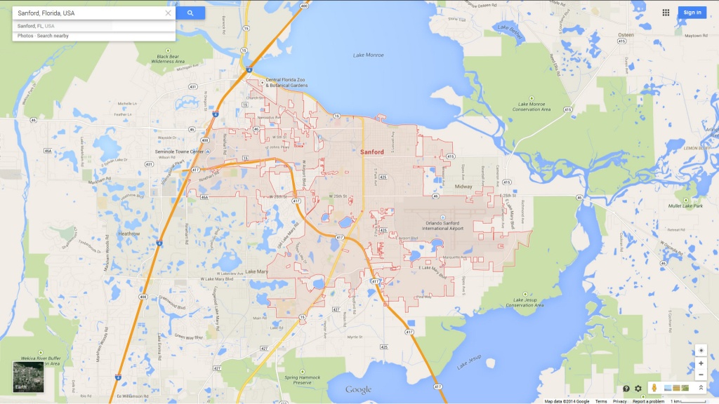 Sanford Florida Map - Sanford Florida Map