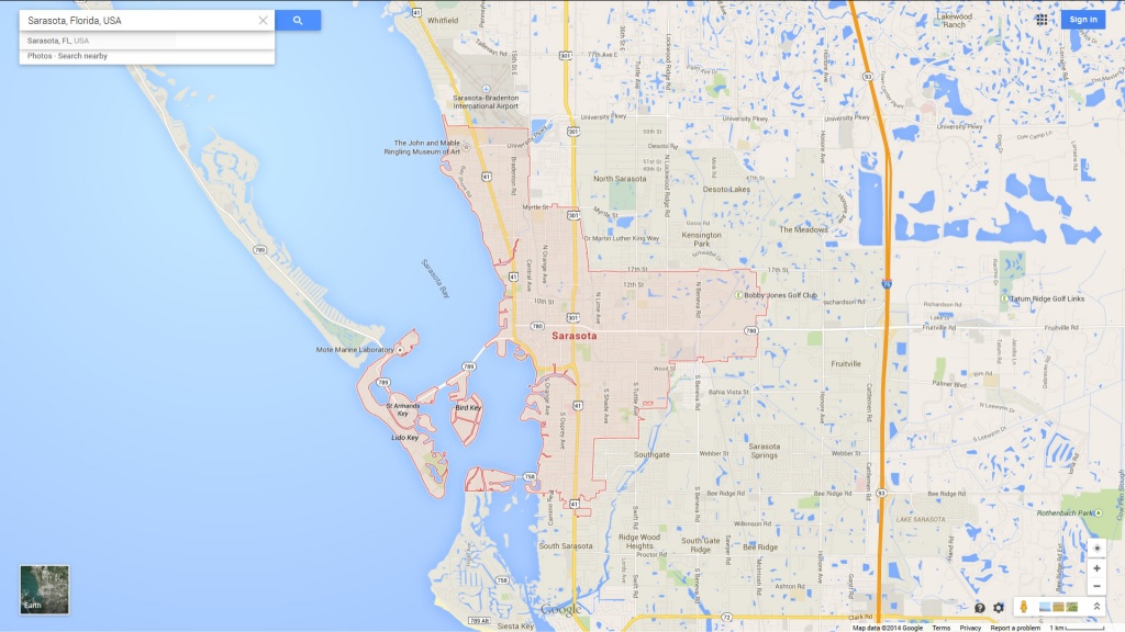 Sarasota Florida Map - Map Sarasota Florida Usa