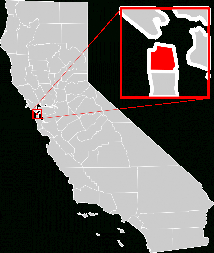 Sary:california County Map (San Francisco County Enlarged).svg - Map Of California Near San Francisco