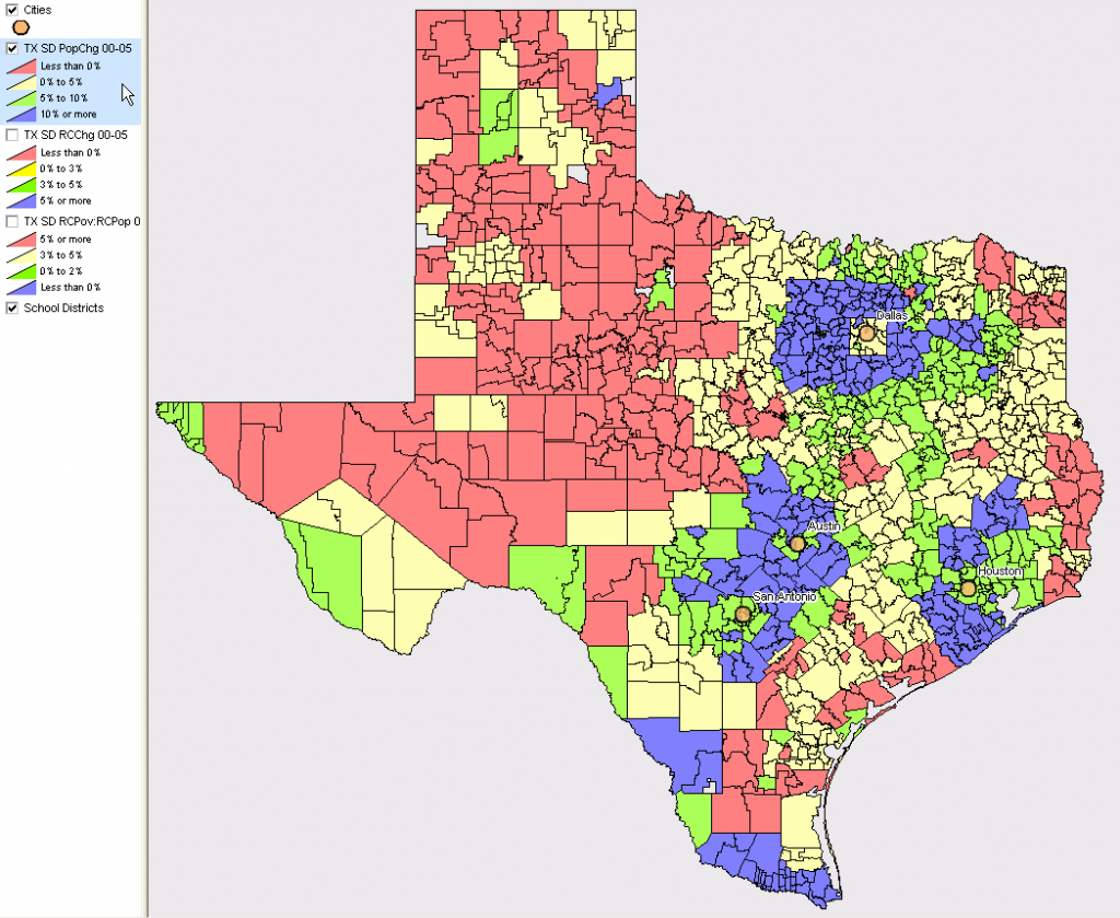 School District Demographic Trends - Texas School District Map By Region