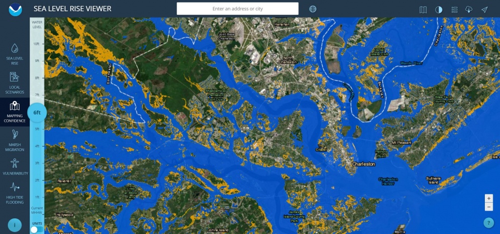 Sea Level Rise Viewer - Florida Global Warming Flood Map