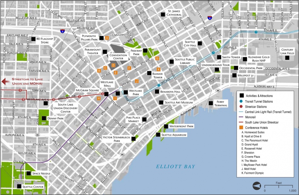 Seattle Maps | Washington, U.s. | Maps Of Seattle - Seattle Tourist Map Printable
