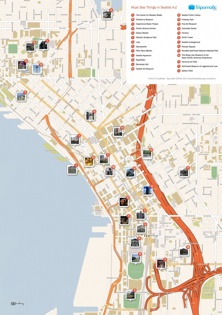 Seattle Printable Tourist Map | Free Tourist Maps ✈ | Seattle - Printable Map Of Seattle Area