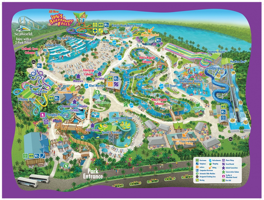 Seaworld Parks Orlando Tickets | Discount 3-Day Multi-Park Passes - Sea World Florida Map
