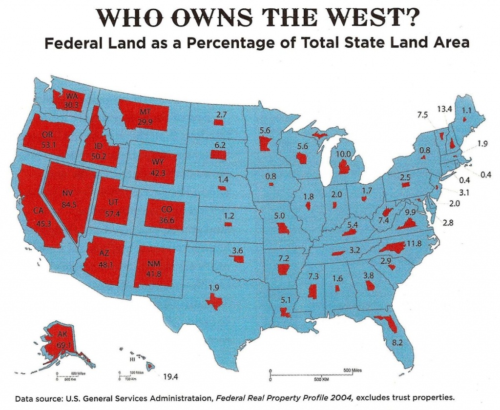 See How Much Of Your State Is Ownedthe Federal Government - Vox - California Land Ownership Map