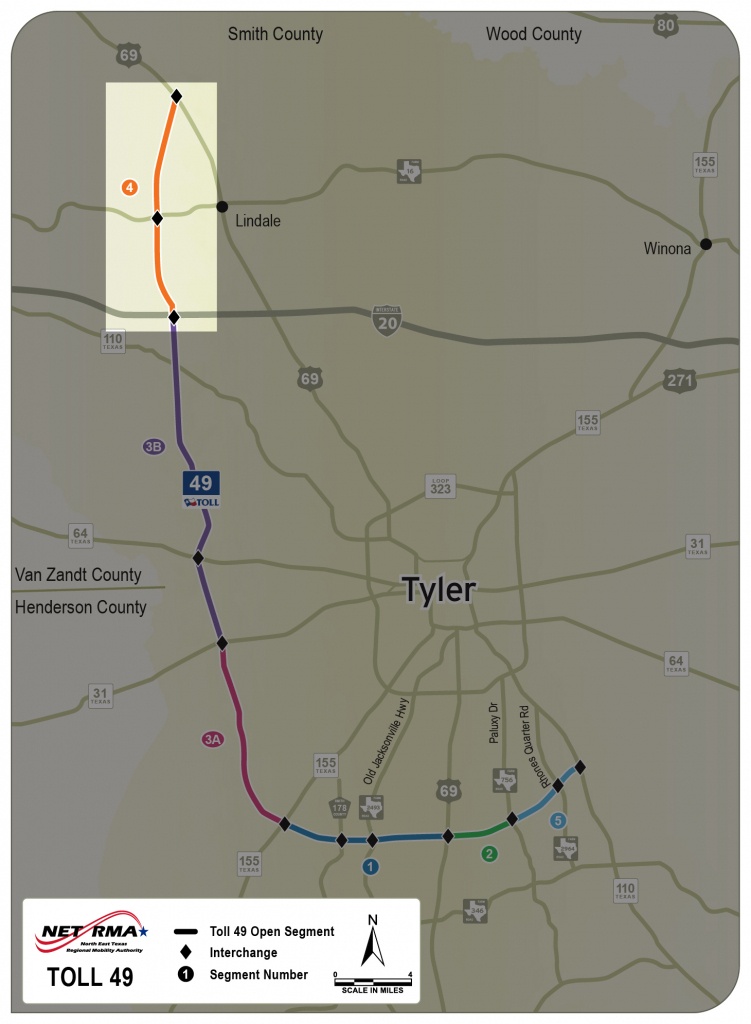 Segment 4 (Lindale Bypass Route) – Netrma - Lindale Texas Map
