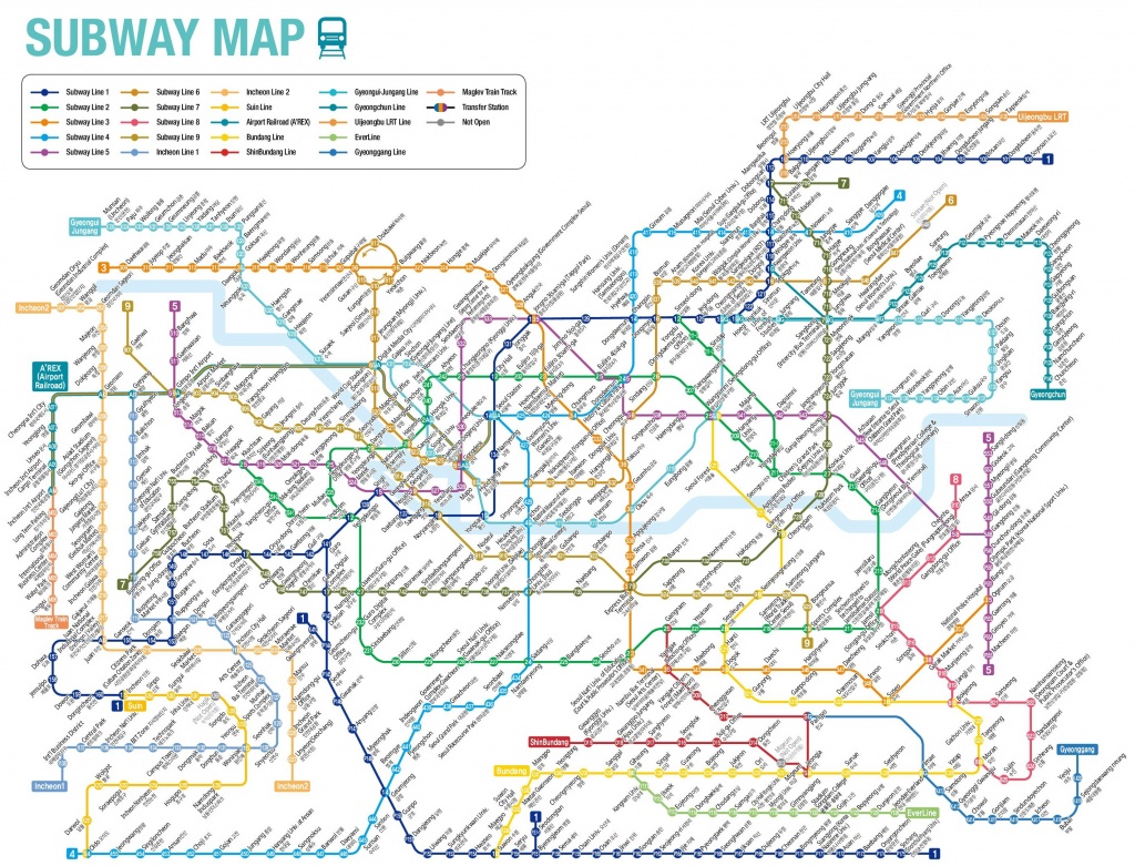 Seoul Subway Map - Printable Seoul Subway Map