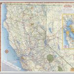 Shell Highway Map Of California (Northern Portion).   David Rumsey   California Atlas Map