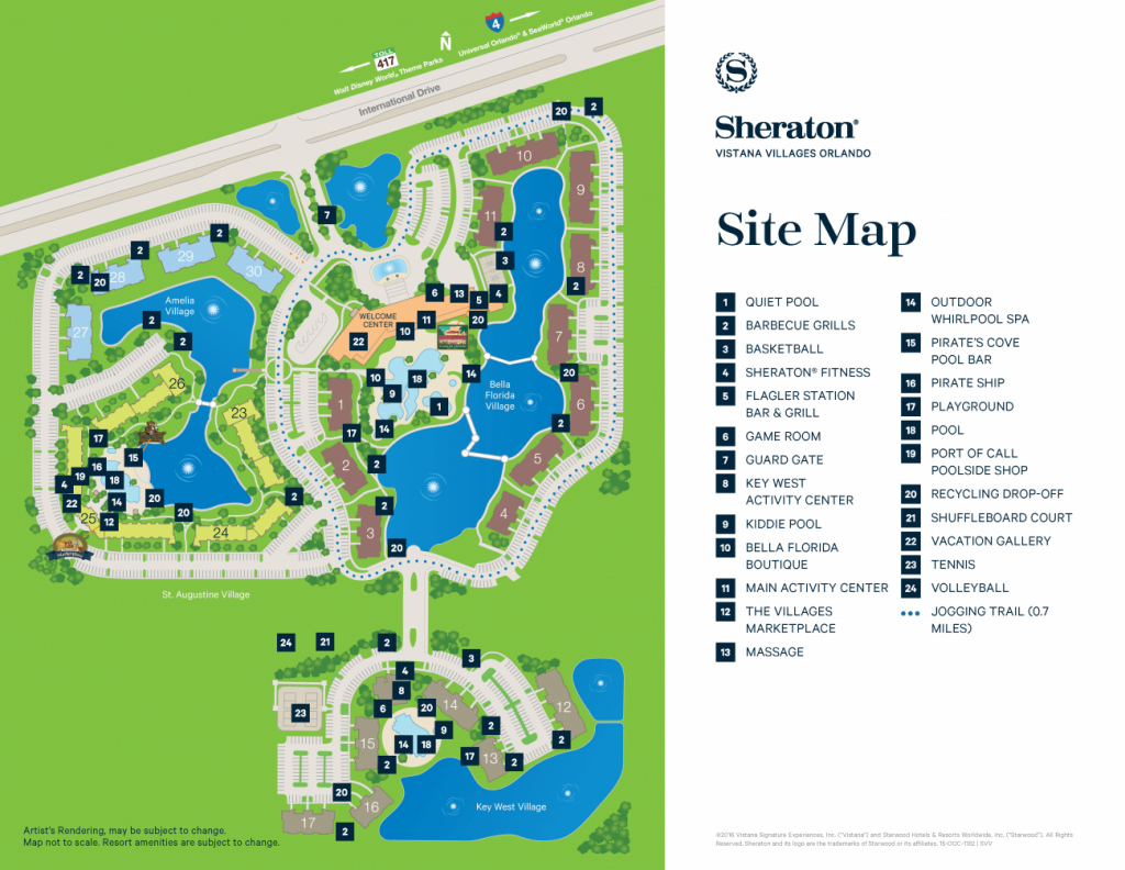 Sheraton Vistana Villages Best Building | The Dis Disney Discussion - Starwood Hotels Florida Map