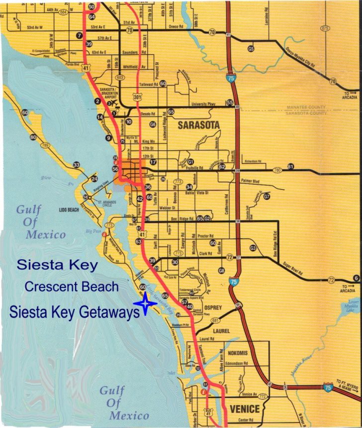 Siesta Key Florida Map