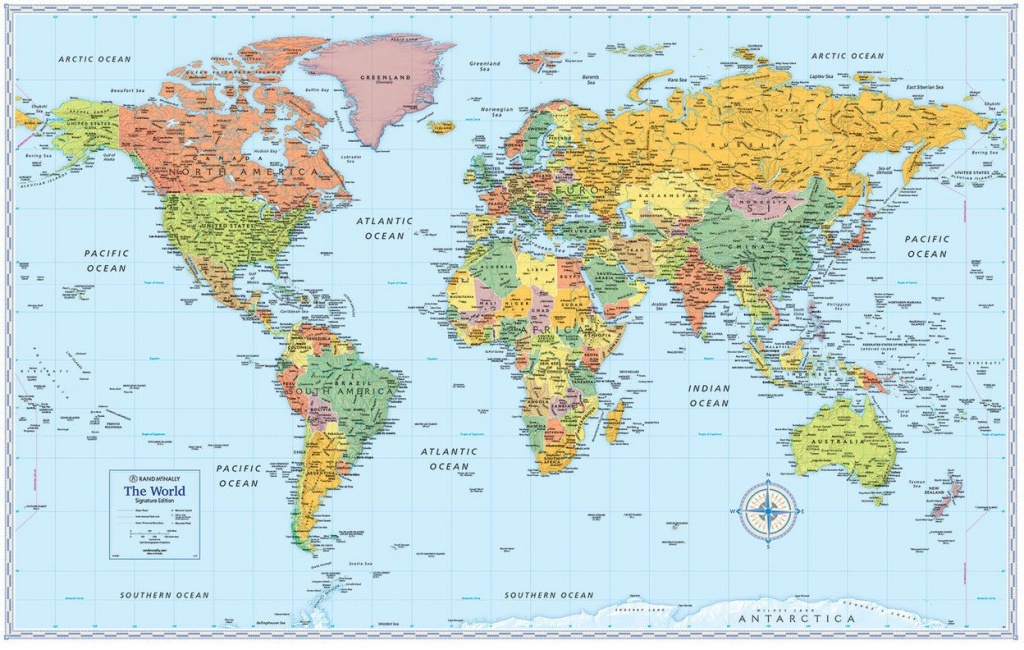 Signature Edition World Wall Maps In 2019 | Moon | World Map Poster - Free Printable World Map Poster