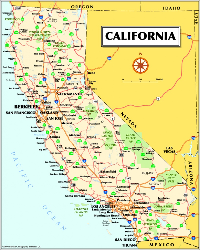 Simple Map Of California Cities And Travel Information | Download - California Travel Map
