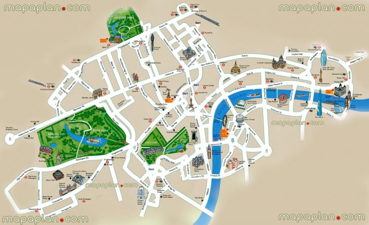 Printable Children\'s Map Of London