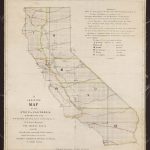 Skeleton Map Of The State Of California, Date: Circa 1853, Creator   California Township And Range Map