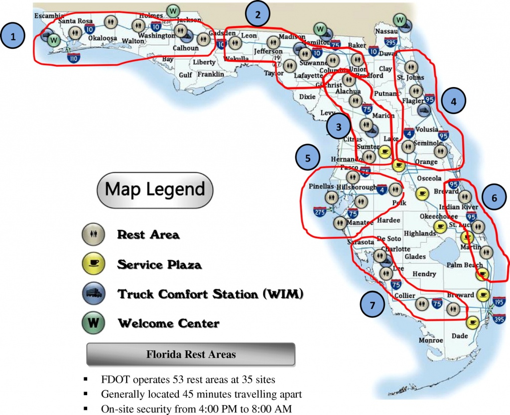 Smart Parking-Management System For Commercial Vehicle Parking At - Florida Rest Areas Map