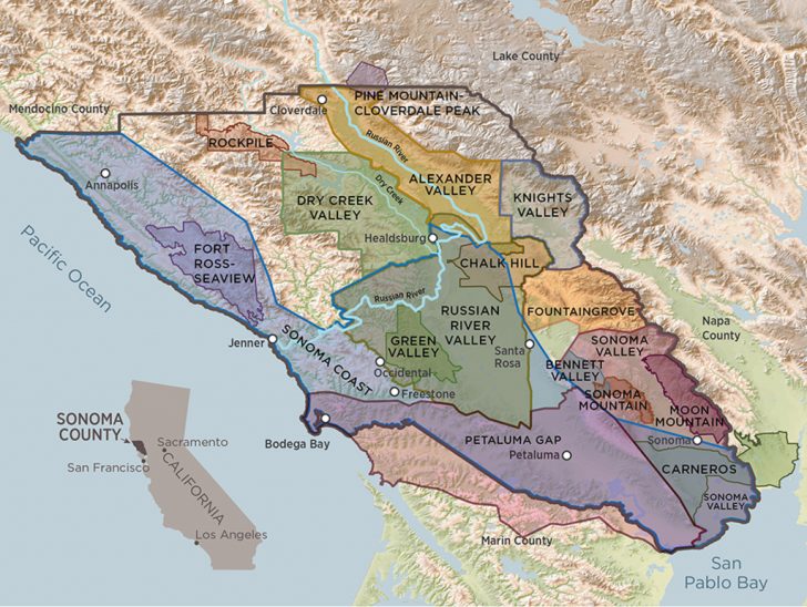 California Wine Ava Map