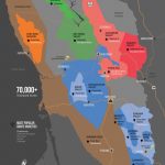 Sonoma Wine Map (Poster) | Wine Folly   California Vineyards Map