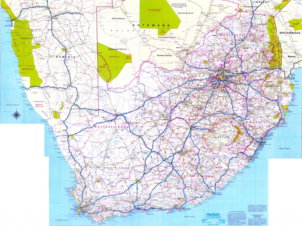 South Africa Maps | Printable Maps Of South Africa For Download - Printable Road Maps