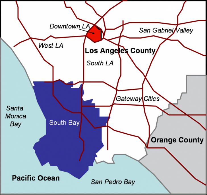 Hermosa Beach California Map