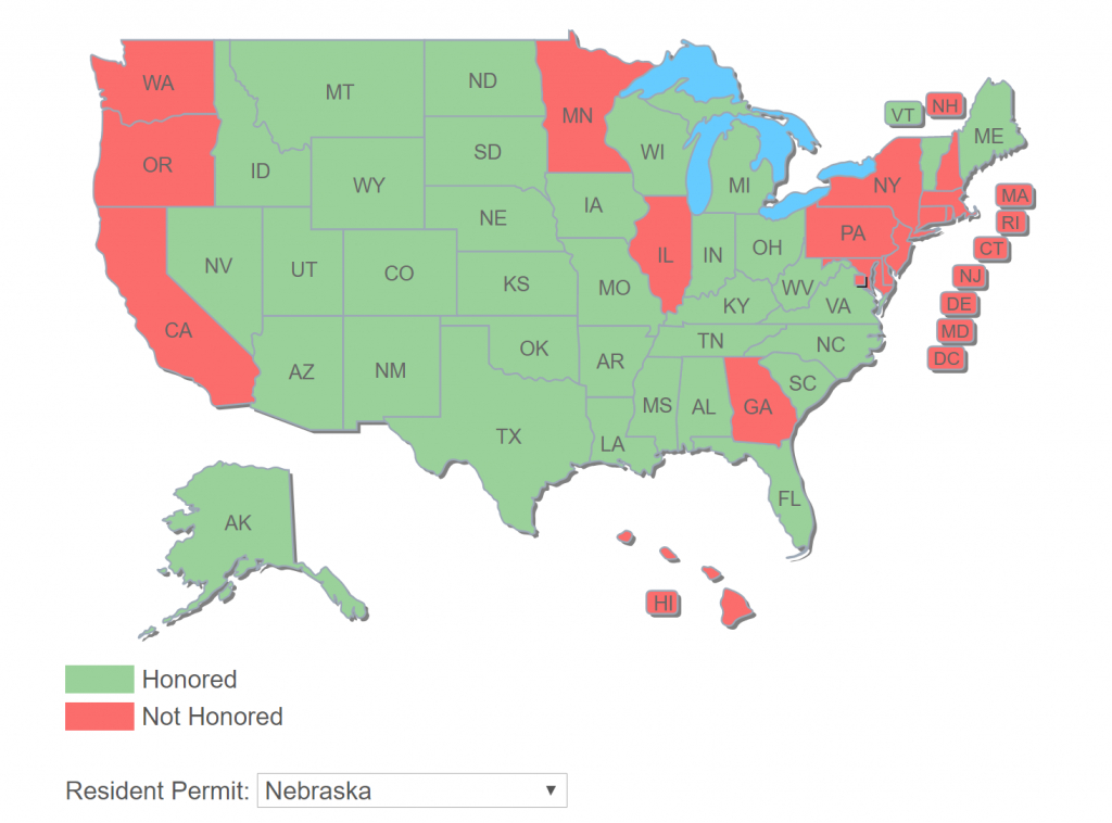 South Carolina Adds Ne And Mn To List Of Ccw Reciprocity States - Florida Ccw Map