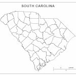 South Carolina Blank Map   Printable Map Of South Carolina