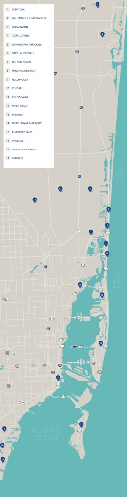 South Florida Neighborhoods | Map Of South Florida - Sunny Isles Florida Map
