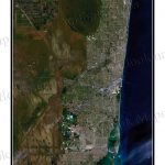 South Florida Satellite Map Print | Aerial Image Poster   Satellite Map Of Florida