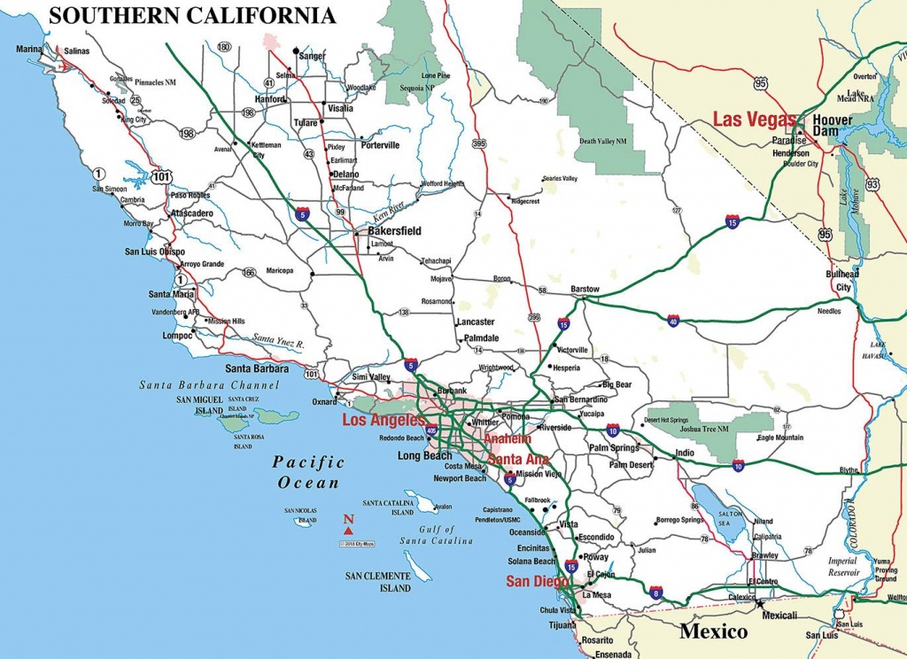 Southern California - Aaccessmaps - Detailed Map Of Southern California