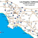 Southern California Airports Map Elegant Los Angeles Freeway Map   Southern California Airports Map