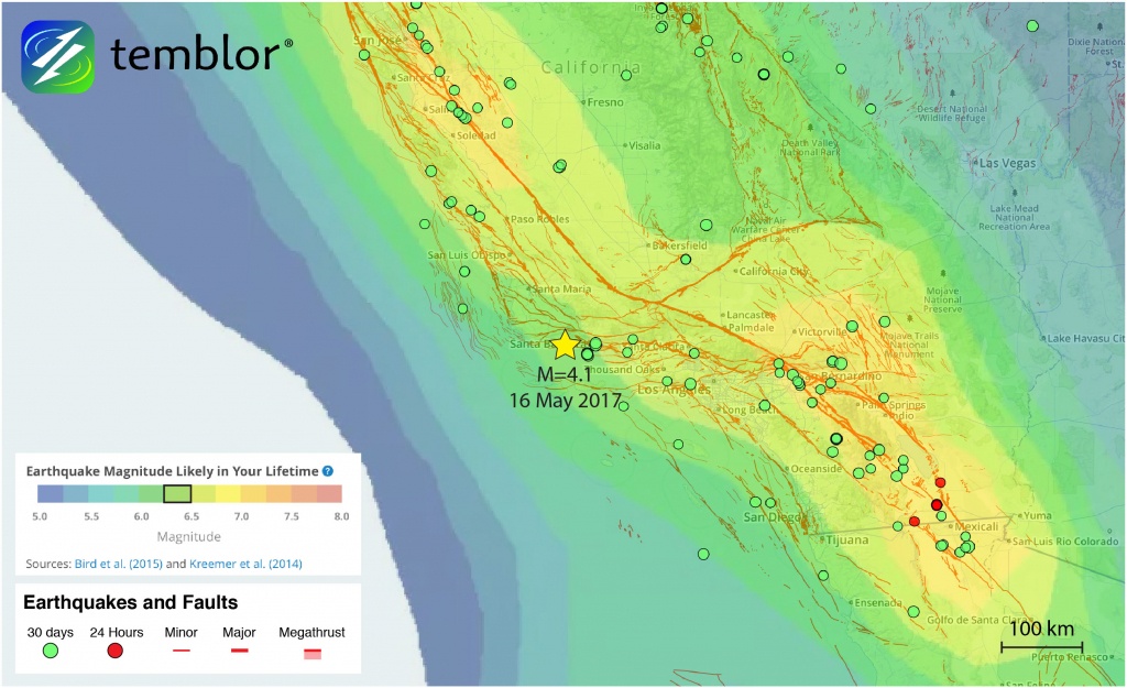 Southern-California-Earthquake-Map-Earthquake-Forecast – Temblor - California Earthquake Map