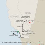 Southern California Tour With Death Valley & Joshua Tree National   Southern California National Parks Map